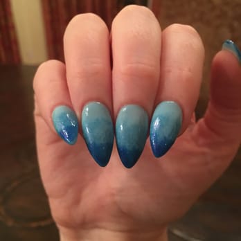 Nu Nails - Blue ombré design by Tracy - Waxing Near Me - Scottsdale, Arizona