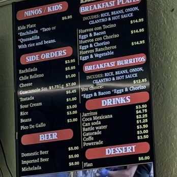 Taqueria Pacifica - Menu - Mexican Near Me - Pacifica, California