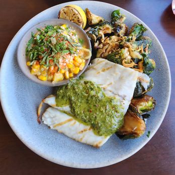 Pacific Catch - Barramundi w Asian chimichurri - Seafood Near Me - Tustin, California Pacific Catch - Barramundi w Asian chimichurri - Seafood Near Me - Tustin, California