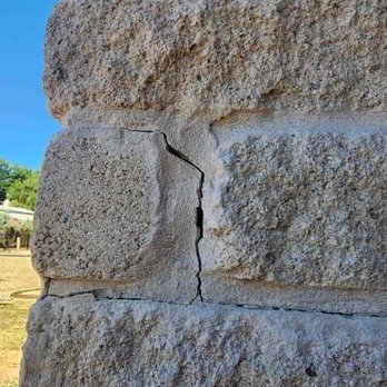 Refined Outdoor Spaces - Cracked pillar one area of many on all of our outer pillars - Landscape Architects or Designers Near Me Refined Outdoor Spaces - Cracked pillar one area of many on all of our outer pillars - Landscape Architects or Designers Near Me