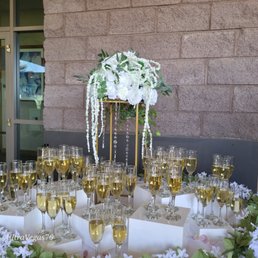 Champagne setup for our wedding cocktail hour Champagne setup for our wedding cocktail hour