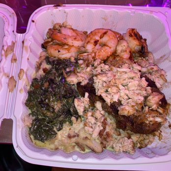 The Kutty - King Surf (shrimp, steak, crab met on top of steak, mashed potatoes) - Pubs Near Me - Bronx, New York
