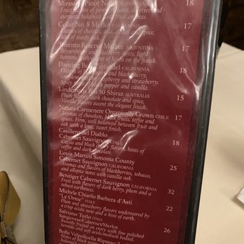 Ferrari's Ristorante - Wine list - Italian Near Me - Schenectady, New York