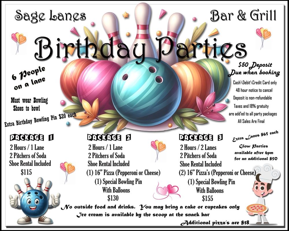 Sage Bowling Lanes Bar and Grill Logo