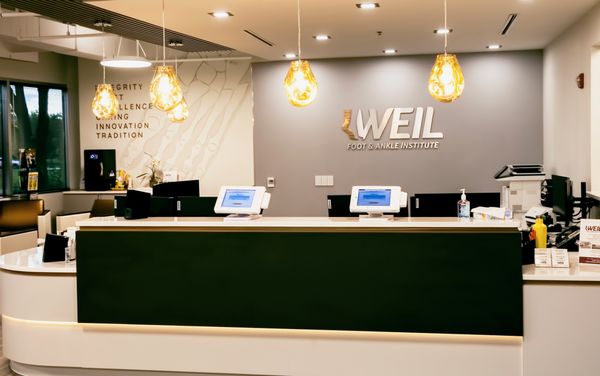 Photo of Weil Foot & Ankle Institute - Mount Prospect, IL, US. Lobby at Weil Foot & Ankle Headquarters