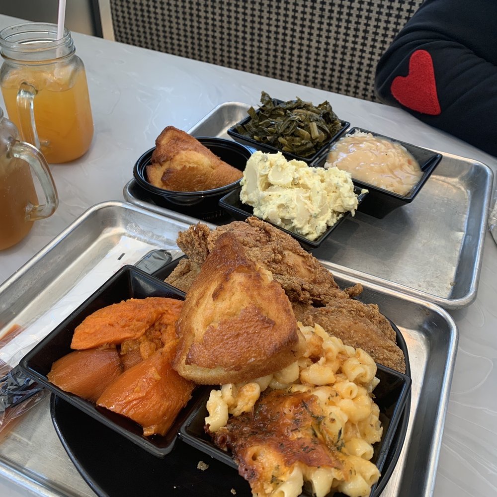 Cornbread Brooklyn - Fried Chicken 4 Pieces with 2 Sides Sides Platter 3 Pieces Special - Soul Food Near Me - Brooklyn, New York Cornbread Brooklyn - Fried Chicken 4 Pieces with 2 Sides Sides Platter 3 Pieces Special - Soul Food Near Me - Brooklyn, New York