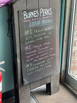 Menu photo 1 Burke's Perks Portland, ME