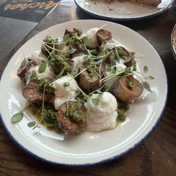 Eggplant with whipped butter Eggplant with whipped butter