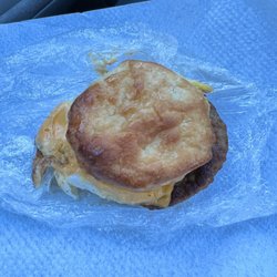 Kwik Stop - Sausage egg and cheese biscuit