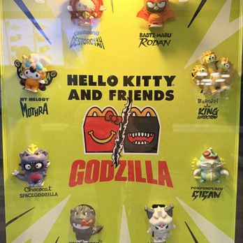 McDonalds - Hello Kitty & Friends x Godzilla Happy Meal promotion started 8/18/26 - Coffee & Tea Near Me - Hoffman Estates, Illinois McDonalds - Hello Kitty & Friends x Godzilla Happy Meal promotion started 8/18/26 - Coffee & Tea Near Me - Hoffman Estates, Illinois