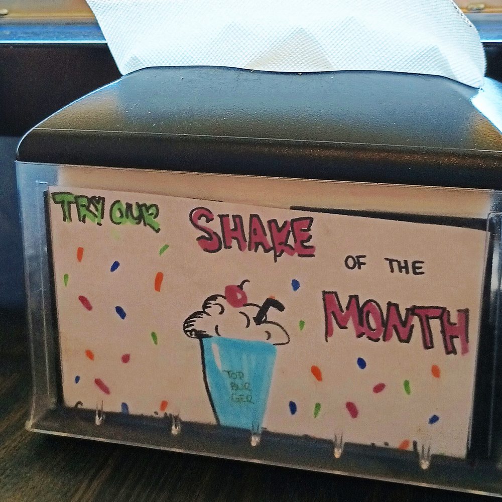 Top Burger - Delightful napkin dispenser messaging. - Burgers Near Me - Camas, Washington Top Burger - Delightful napkin dispenser messaging. - Burgers Near Me - Camas, Washington