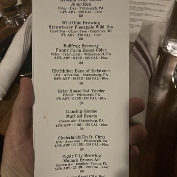 Cadence Cellars Speakeasy - Menu - Speakeasies Near Me - Pittsburgh, Pennsylvania