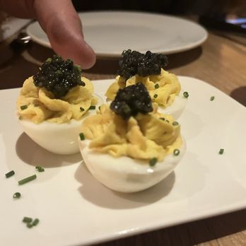 Lure Fishbar - Caviar Deviled Eggs - Bars Near Me - Chicago, Illinois