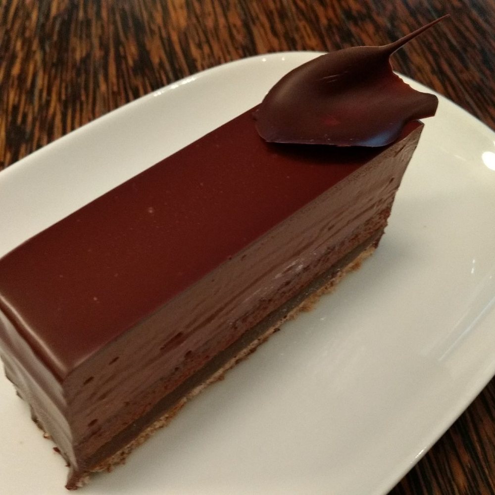 Thierry - Chocolate marquise - chocolate ganache mousse, salted caramel, hazelnut wafer - Patisserie/Cake Shop Near Me - Vancouver, British Columbia Thierry - Chocolate marquise - chocolate ganache mousse, salted caramel, hazelnut wafer - Patisserie/Cake Shop Near Me - Vancouver, British Columbia