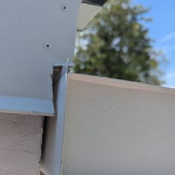 ECS Specialty Rain Gutters - Another example of their sloppy cuts.