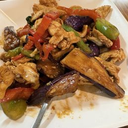 Thai Eggplant Basil with Chicken