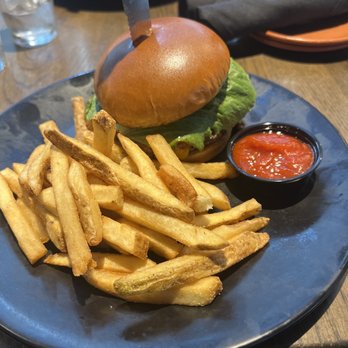 Slater's 50/50 - 1/3 Bacon Chili Crunch Burger - Burgers Near Me - Denver, Colorado Slater's 50/50 - 1/3 Bacon Chili Crunch Burger - Burgers Near Me - Denver, Colorado