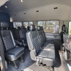 Modern Shuttle Transportation - Clean and spacious van for you and your whole group to fit in!