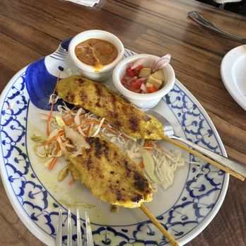 AT Thai Kitchen - Chicken satay - Thai Near Me - Folsom, California