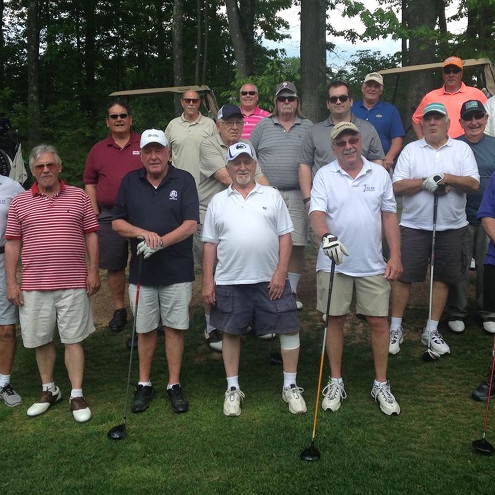 The Pocono golfers tee off for there weekly scramble