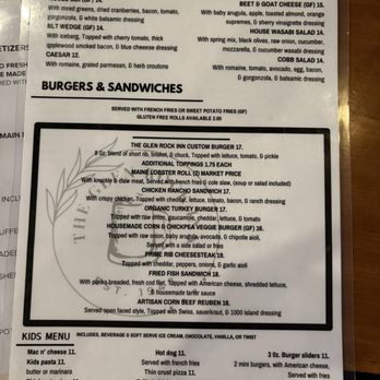 The Glen Rock Inn - menu - American Near Me - Glen Rock, New Jersey The Glen Rock Inn - menu - American Near Me - Glen Rock, New Jersey