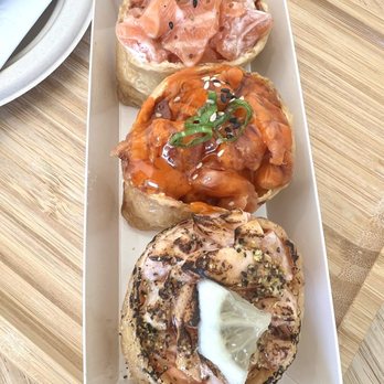 Atoyubu - Fresh salmon, spicy tuna, and lemon pepper salmon - Japanese Near Me - Buena Park, California