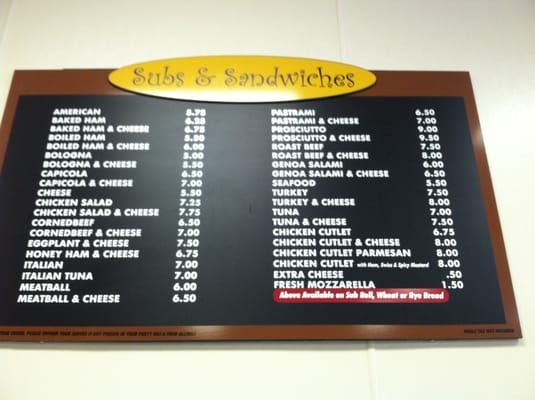 Menu photo 3 Dicara's Deli Reading, MA