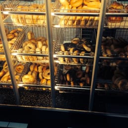Fresh bagels and flagels