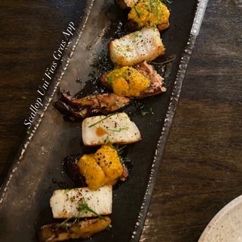 Iki Modern Japanese Cuisine - Scallop Uni Fois Gras App - so good and fresh - Japanese Near Me - Flushing, New York Iki Modern Japanese Cuisine - Scallop Uni Fois Gras App - so good and fresh - Japanese Near Me - Flushing, New York