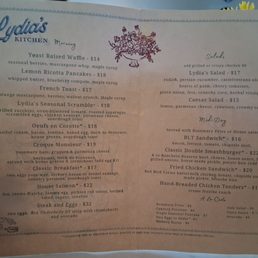 Food menu