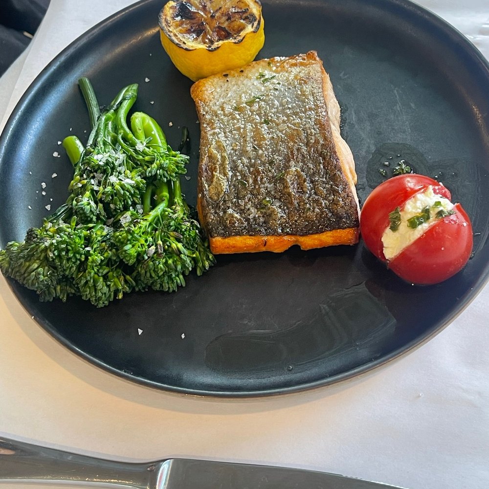 Chelsea Chowder House & Bar - Pan seared salmon - Seafood Near Me - Long Beach, California Chelsea Chowder House & Bar - Pan seared salmon - Seafood Near Me - Long Beach, California