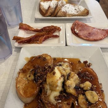 Anna's House - Grandville - Candied Pecan & Banana French Toast and French toast combo - Breakfast & Brunch Near Me - Grandville, Michigan