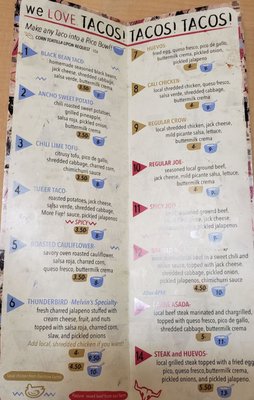 Menu photo 1 Thunderbird Taco Lewisburg, WV Menu photo 1 Thunderbird Taco Lewisburg, WV