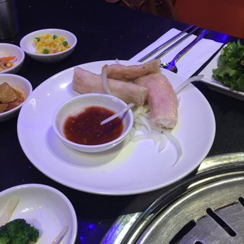 Mr BBQ - Large intestine. Be sure to cut and let it become crispy!! - Korean Near Me - Fullerton, California