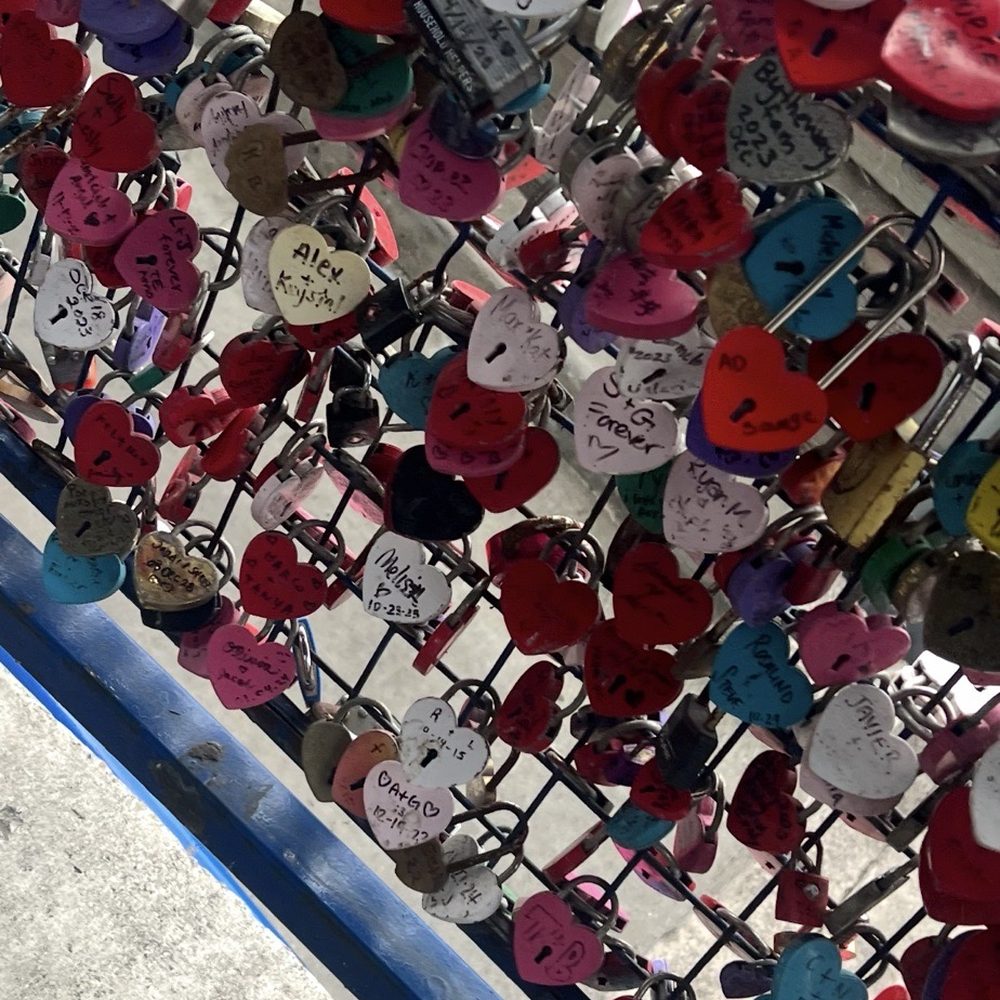 PIER 39 - Pier 39 has lots of hearts on lock - Shopping Centers Near Me - San Francisco, California