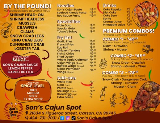 Menu photo 6 SON'S Cajun Spot Carson, CA