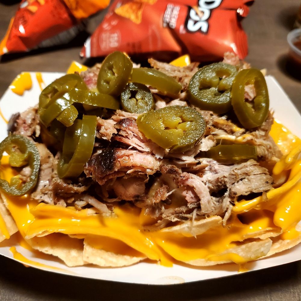 John's Sweetfire BBQ - pulled pork nachos - Caterers Near Me John's Sweetfire BBQ - pulled pork nachos - Caterers Near Me