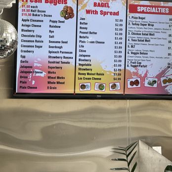 5 Star Bagelry - Menu prices as of 5/18/24 - Bagels Near Me - Orange, California