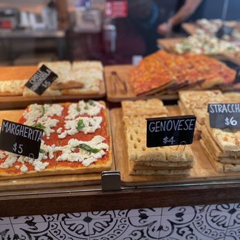Casa Barotti - a variety of pizzas on display - Italian Near Me - Berkeley, California
