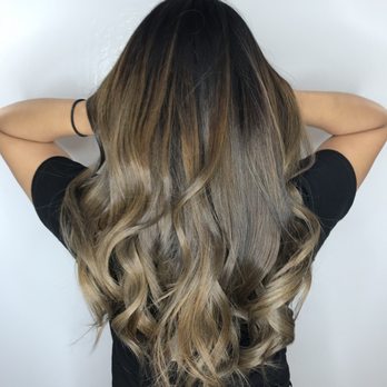 Smokey Ash Balayage With V Cut Long Layers By Andy Yelp