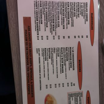 Fat Baxter’s - Menu - Bars Near Me