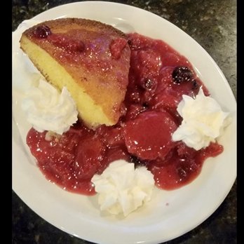 The Down Pour - Dessert.. bourbon  cake peaches berries .. - Bars Near Me - Wilkes-Barre, Pennsylvania