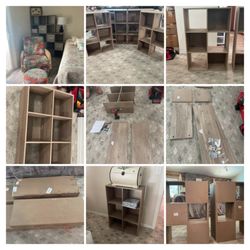 Practical Home Pros - Flat pack cube shelving assembly