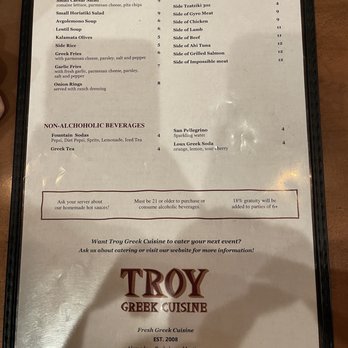 Troy - Menu Jan 2023 - Mediterranean Near Me - Martinez, California Troy - Menu Jan 2023 - Mediterranean Near Me - Martinez, California