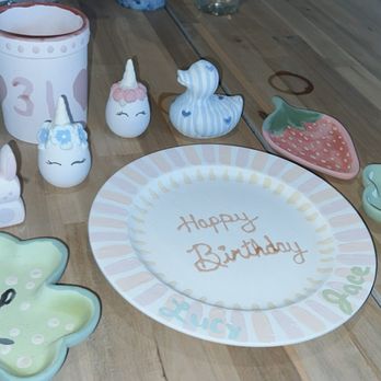 Glazed - Pieces painted by the group - Paint-Your-Own Pottery Near Me - Glastonbury, Connecticut Glazed - Pieces painted by the group - Paint-Your-Own Pottery Near Me - Glastonbury, Connecticut