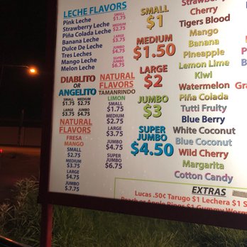 Snowball Express - Menu - Shaved Ice Near Me - Edinburg, Texas