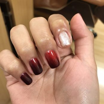 Spa Nails and Hair - Mood gel nail. Transitions color from dark red to bright red depending on temperature! - Nail Salons Near Me - Berkeley, California Spa Nails and Hair - Mood gel nail. Transitions color from dark red to bright red depending on temperature! - Nail Salons Near Me - Berkeley, California