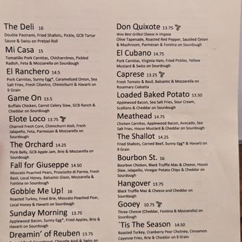 The Grilled Cheese Bistro - Menu - Sandwiches Near Me - Norfolk, Virginia
