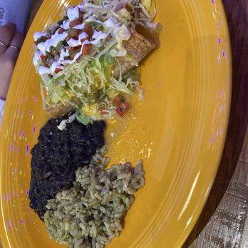 Hi/Fi Tex-Mex BBQ - 3 cheese enchilada with side of rice and beans - Tex-Mex Near Me - Fairfax, Virginia Hi/Fi Tex-Mex BBQ - 3 cheese enchilada with side of rice and beans - Tex-Mex Near Me - Fairfax, Virginia