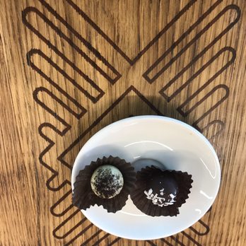 Mour Cocina | Bodega - White chocolate and chocolate truffle! - Wine Bars Near Me - Austin, Texas